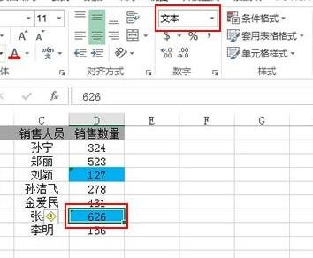 excel2013突顯數(shù)字的操作教程截圖